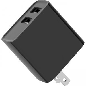 4XEM 15.5W Dual USB-A Charger - Black 4XRLC50915WB