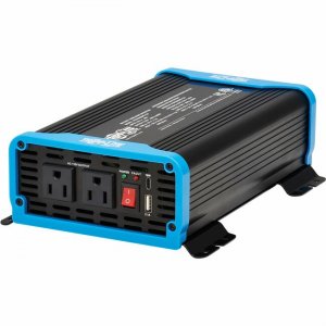 Tripp Lite 600W Light-Duty Compact Power Inverter - 2x 5-15R, USB Charging, Pure Sine Wave PINV600SW-120