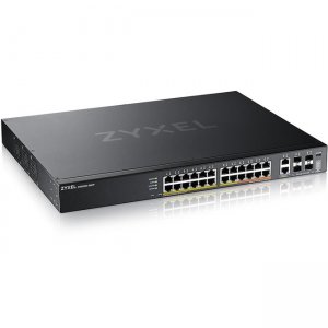 ZyXEL 24-port GbE L3 Access PoE+ Switch with 6 10G Uplink (400 W) XGS2220-30HP