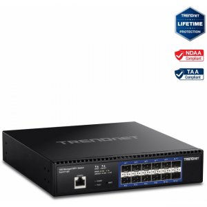 TRENDnet 12-Port 10G Layer 2 Managed SFP+ Switch TL2-F7120