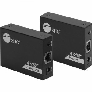 SIIG 4K60Hz HDMI over Cat6 Extender with Loopout & IR - 50m CE-H27K11-S1