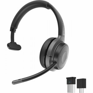 Morpheus 360 Wireless Mono Headset with Detachable Boom Microphone HS6200MBT