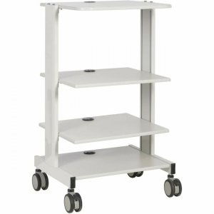 Tripp Lite Mobile Workstation with Adjustable Shelves, Locking Casters, TAA WWSSRSTAA