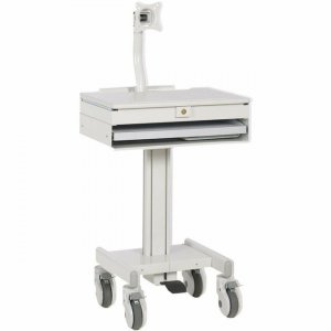 Tripp Lite Mobile Workstation with Monitor Arm, Casters, Locking Drawer, TAA WWSS1DWSTAA