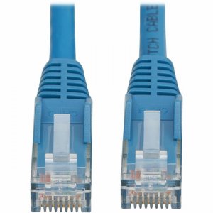 Tripp Lite Cat6 Gigabit Snagless Molded UTP Ethernet Cable (RJ45 M/M), PoE, LSZH, Blue, 5 m N201L-05M-BL