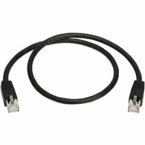 Tripp Lite Cat8 40G Snagless SSTP Ethernet Cable (RJ45 M/M), PoE, Black, 2 ft. (0.6 m) N272-F02