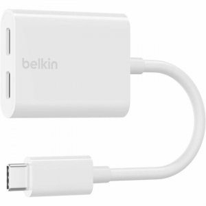 Belkin RockStar USB-C Audio + Charge Adapter F7U081btWH