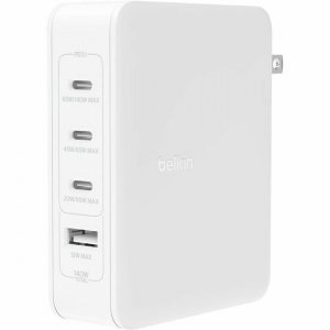 Belkin BOOST↑CHARGE PRO 140W 4-Port GaN Wall Charger WCH014dqWH
