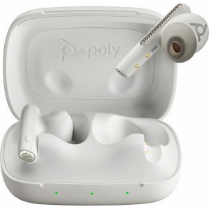 Poly Voyager Free 60 UC White Sand Earbuds +BT700 USB-C Adapter +Basic Charge Case 7Y8L4AA