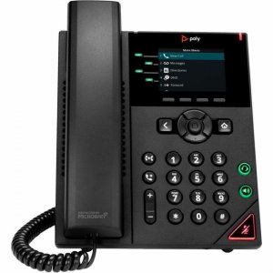 Poly 4-Line IP Phone and PoE-enabled 89B62AA#AC3 VVX 250