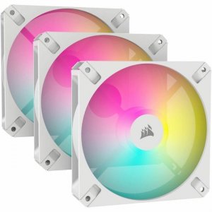 Corsair iCUE Digital RGB 120mm PWM Fan, Triple Pack, White CO-9050169-WW AR120