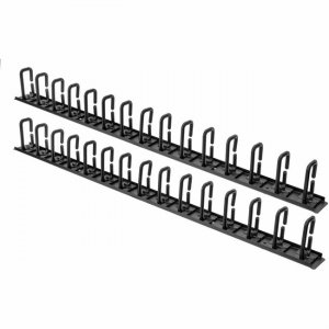 Rocstor Vertical Cable Organizer with D-Ring Hooks - 0U - 6 ft Y10E052-B1