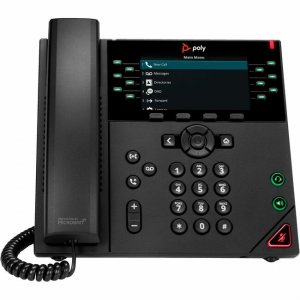 Poly 12-Line IP Phone for RingCentral and PoE-enabled with Power Supply 89B77AA#ABA VVX 450