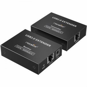 Rocstor 4 Port USB 2.0 Over Cat5/Cat6/Cat6a Extender Bus powered - Up to 492ft Y10G004-B1