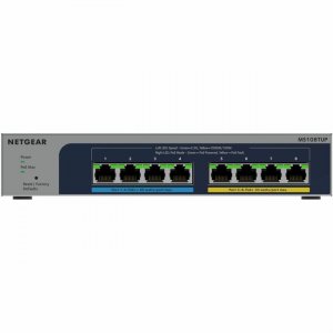 Netgear 8-port Ultra60 PoE++ Multi-Gigabit (2.5G) Ethernet Smart Switch MS108TUP-100NAS MS108TUP