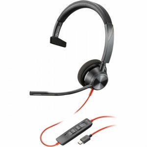 Poly Blackwire Monaural Microsoft Teams Certified USB-C Headset +USB-C/A Adapter 8X216AA 3310