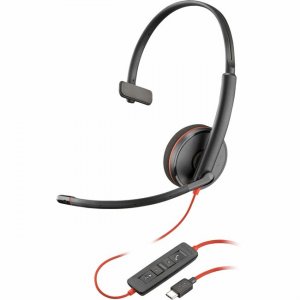 Poly Blackwire Monaural USB-C Headset +USBC/A Adapter 8X214AA 3210