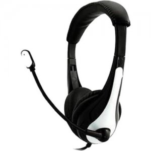 Ergoguys Wired Headset with 3.5mm Plug, Black/White EG-36WHT