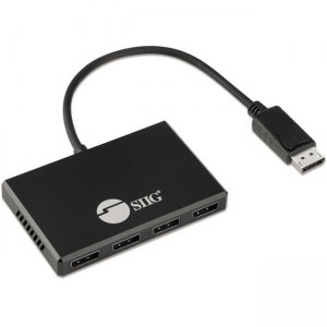SIIG 4-Port DisplayPort 1.4 to DisplayPort MST Hub Splitter CE-DP0R11-S1