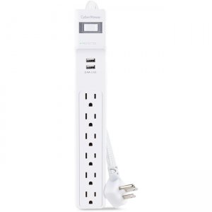 CyberPower Home Office 6-Outlet Surge Suppressor/Protector P606URC2