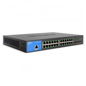 Linksys 24-Port Managed Gigabit Ethernet Switch with 4 10G SFP+ Uplinks LGS328C LNKLGS328C