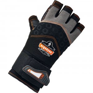 Ergodyne ProFlex Half-Finger Impact Gloves + Wrist Support 17714 EGO17714 910