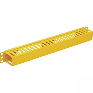 Tripp Lite by Eaton Horizontal Cable Manager - Finger Duct with Cover, Yellow, 1U SRCABLEDUCT1UFC