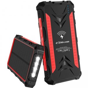 4XEM Mobile Solar Charger (Red) 4XSOLARPWRRD