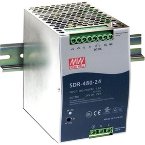 B+B SmartWorx 480W Single Output Industrial DIN RAIL With PFC Function BB-SDR-480-24 SDR-480-24
