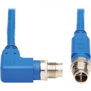 Tripp Lite by Eaton M12 X-Code Cat6 Ethernet Cable, M/M, Blue, 2 m (6.6 ft.) NM12-603