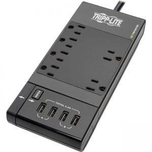 Tripp Lite by Eaton Safe-IT 10-Outlets Surge Suppressor/Protector TLP68UBAM