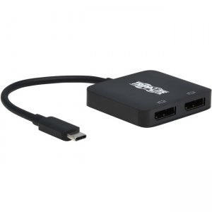 Tripp Lite by Eaton USB-C Adapter, Dual Display, Black U444-2DP-MST4K6