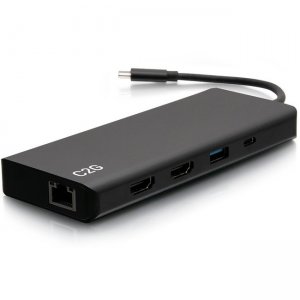 C2G USB C Dual Monitor Docking Station - HDMI, Ethernet, USB, 3.5mm - 60W C2G54488
