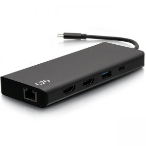 C2G USB C Dual Monitor Docking Station - HDMI, Ethernet & USB - 60W PD C2G54487