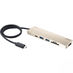 Aten USB-C Multiport Mini Dock with Power Pass-Through UH3239