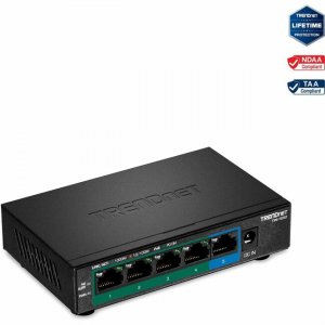TRENDnet 5-Port Gigabit PoE+ Switch TPE-TG52