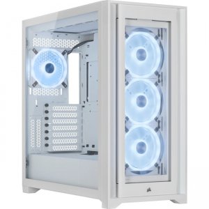 Corsair iCUE RGB QL Edition Mid-Tower ATX Case - True White CC-9011233-WW 5000X