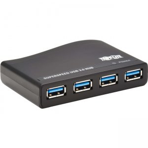 Tripp Lite by Eaton 4-Port USB-A Mini Hub - USB 3.2 Gen 1, International Plug Adapters U360-004
