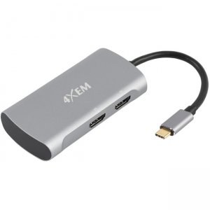 4XEM 2-Port USB-C to HDMI Multi-Monitor Hub 4XMST12