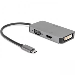 Rocstor Premium USB-C Multiport Hub 3-in-1, HDMI, VGA or DVI Adapter Y10A266-A1