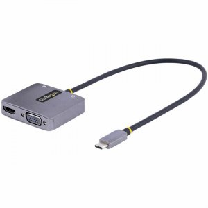 StarTech.com Mini-phone/USB-C/VGA/HDMi Audio/Video Adapter 122-USBC-HDMI-4K-VGA