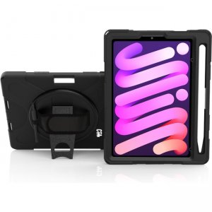 CTA Digital Protective Case with Built-in 360 Rotatable Grip Kickstand for iPad Mini 6 PAD-PCGKMINI6