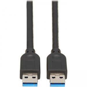 Tripp Lite by Eaton USB 3.0 SuperSpeed A/A Cable (M/M), Black, 10 ft U325-010
