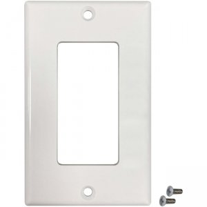 Tripp Lite by Eaton Safe-IT Single-Gang Antibacterial Wall Plate, Decora Style, Ivory, TAA N042DAB-001-IV