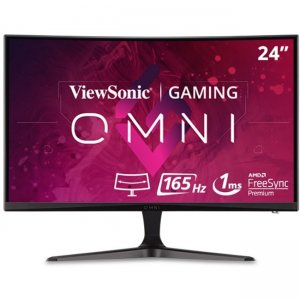 Viewsonic 24" OMNI Curved 1080p 1ms 165Hz Gaming Monitor with FreeSync Premium VX2418C