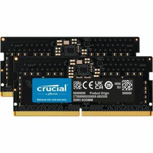 Crucial 16GB Kit (2 x 8GB) DDR5-4800 SODIMM CT2K8G48C40S5