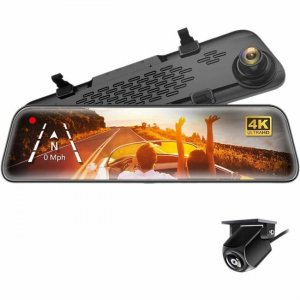 myGEKOgear Orbit 4K Rearview Mirror Dash Cam with 1080P Backup Cam ORBIT D400 D400