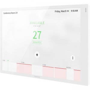 Crestron 10.1 in. Room Scheduling Touch Screen, White Smooth 6511516 TSS-1070-W-S