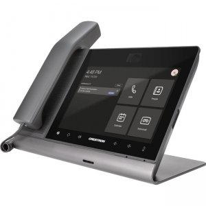 Crestron Flex 8 in. Video Desk Phone with Handset for Microsoft Teams Software 6511681 UC-P8-T-C-HS