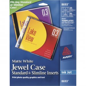 Avery Jewel Case Insert 08693 AVE08693